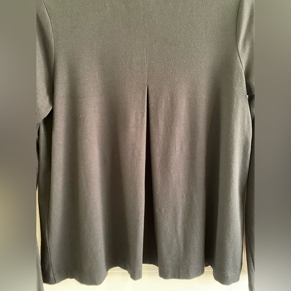 J. Jill Wearever Collection Open Front Jersey Knit Cardigan Black Drapey XSP - Picture 11 of 16